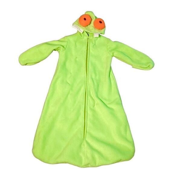 Handmade Fleece Monster Tree Frog LIGHT UP Halloween Costume 0-12 Months 🐸 - Picture 1 of 13